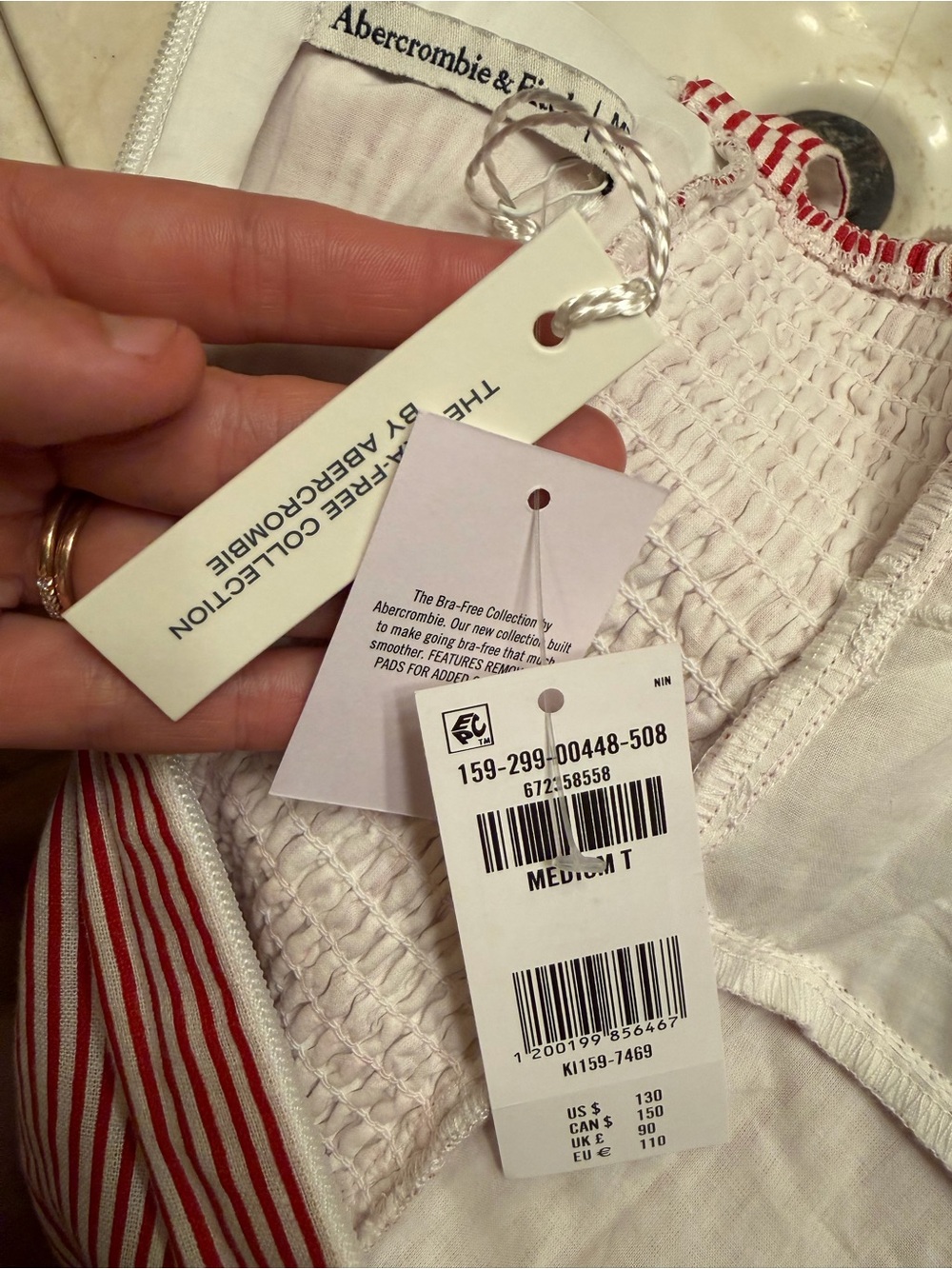 Linen Blend A&F Dylan Bra Free Midi Dress - Picture 5 of 10